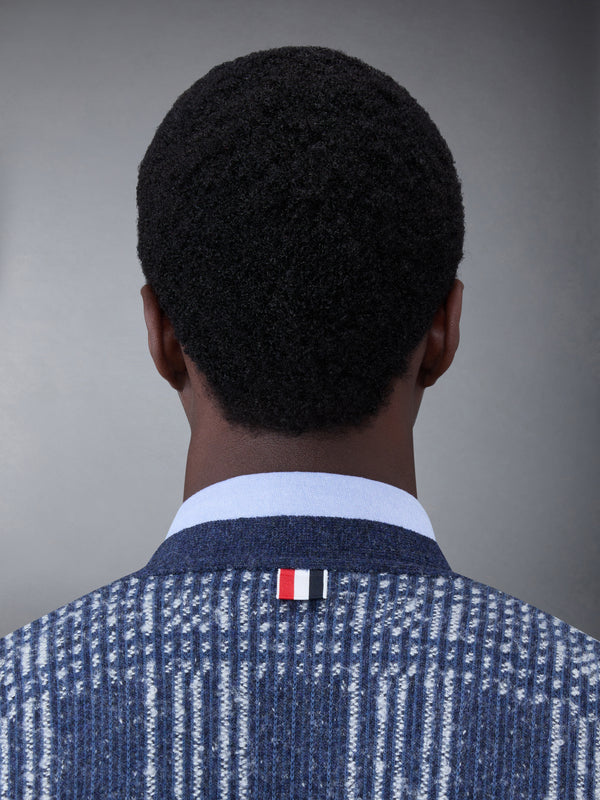 ファンミックスチェックジャカードVネックカーディガン - image 4