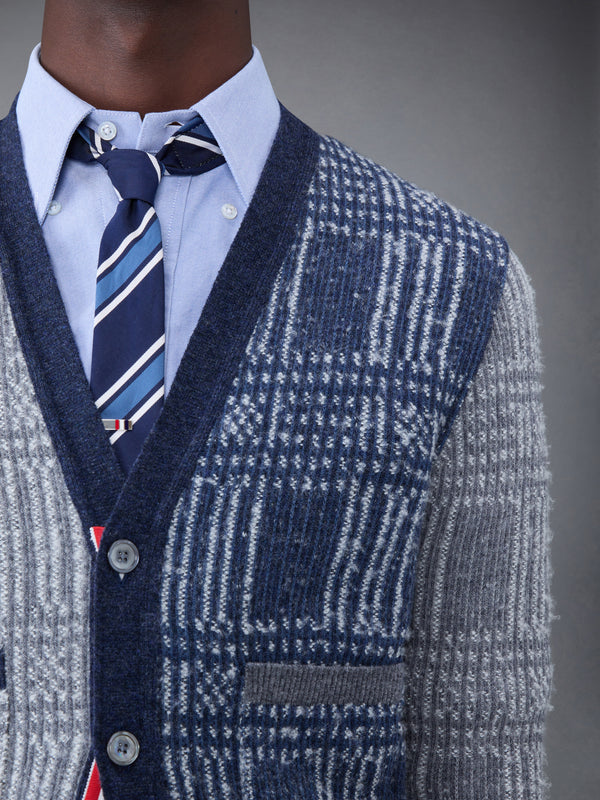 ファンミックスチェックジャカードVネックカーディガン - image 5