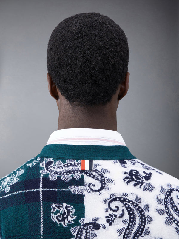 Fun-Mix Tartan Merino V-neck Cardigan - image 6