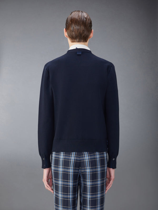 COTTON MILANO STITCH CARDIGAN - image 2