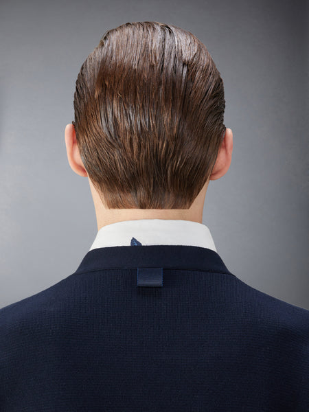 COTTON MILANO STITCH CARDIGAN NAVY