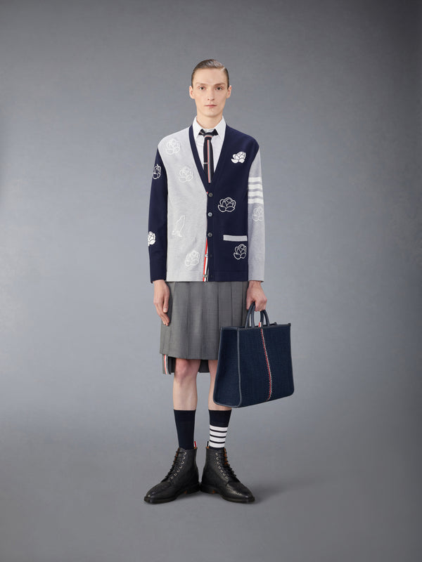 FUNMIX コットン 4BAR ローズ&レイヴン カーディガン - image 3