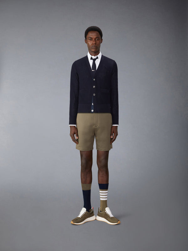 WOOL CREPE 4-BAR RELAXED FIT CARDIGAN - image 3
