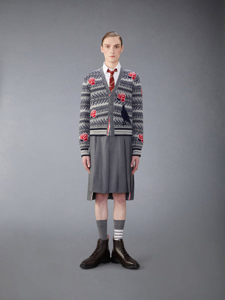 WOOL MOHAIR ROSE AND RAVEN CARDIGAN MULTI SEASONAL