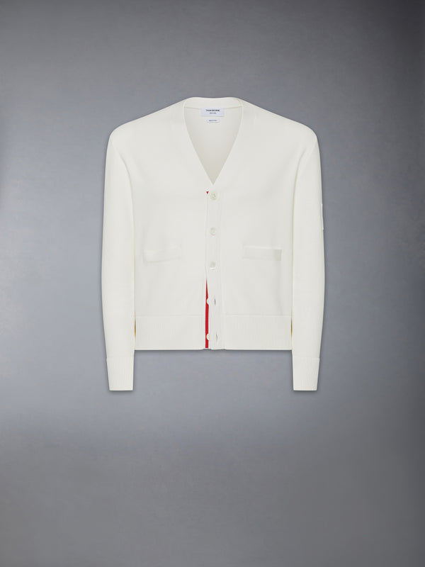 COTTON MILANO STITCH FLAG PATCH CARDIGAN - featured image