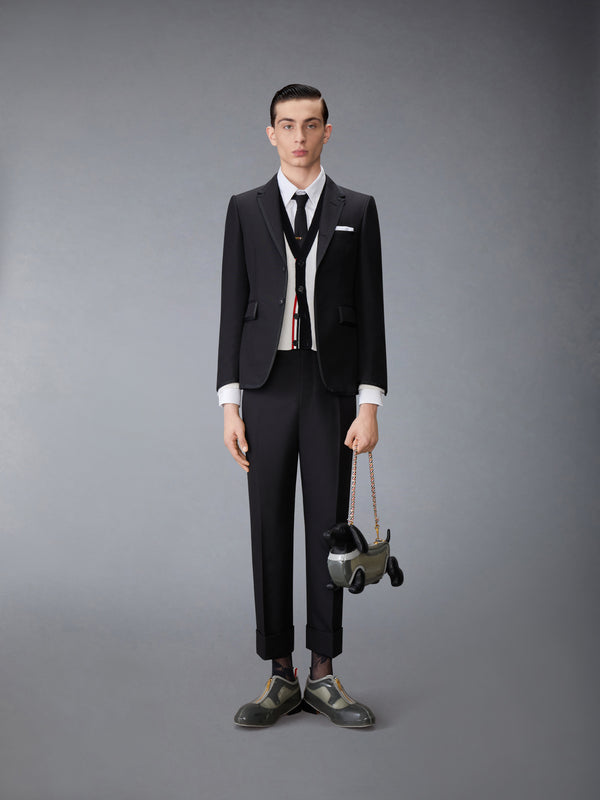 CASHMERE NEVERMORE INTARSIA 4-BAR CLASSIC SHORT CARDIGAN - image 4