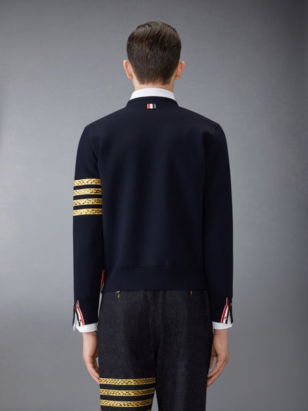 LUNAR NEW YEAR 4-BAR V NECK CARDIGAN
