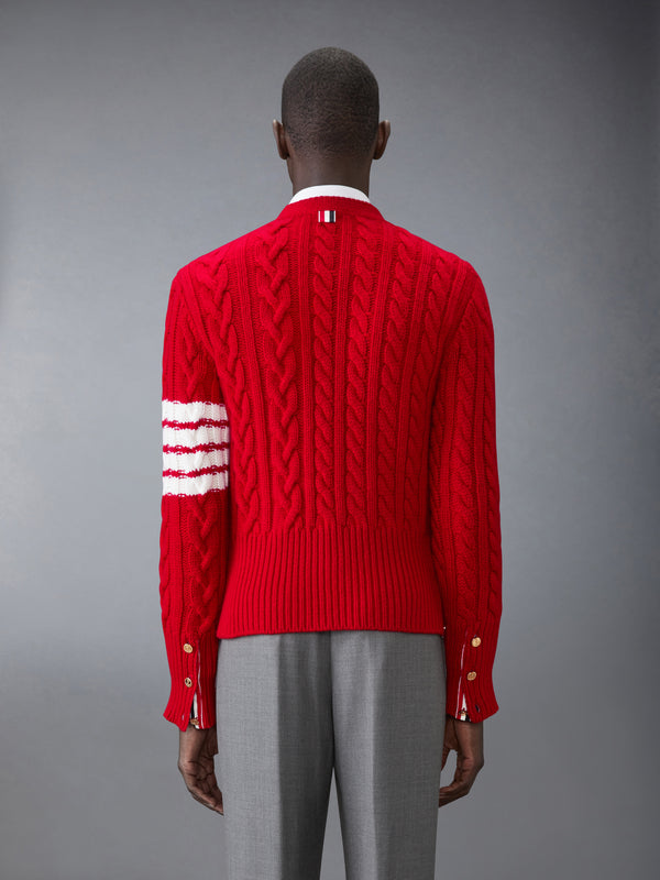 CLASSIC CASHMERE CABLE V-NECK CARDIGAN - image 2