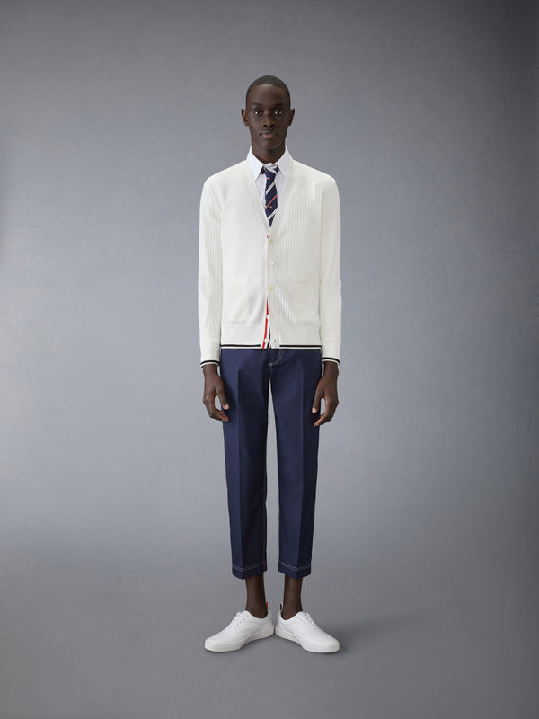 HALF & HALF 4-BAR RELAXED FIT V NECK CARDIGAN - image 3