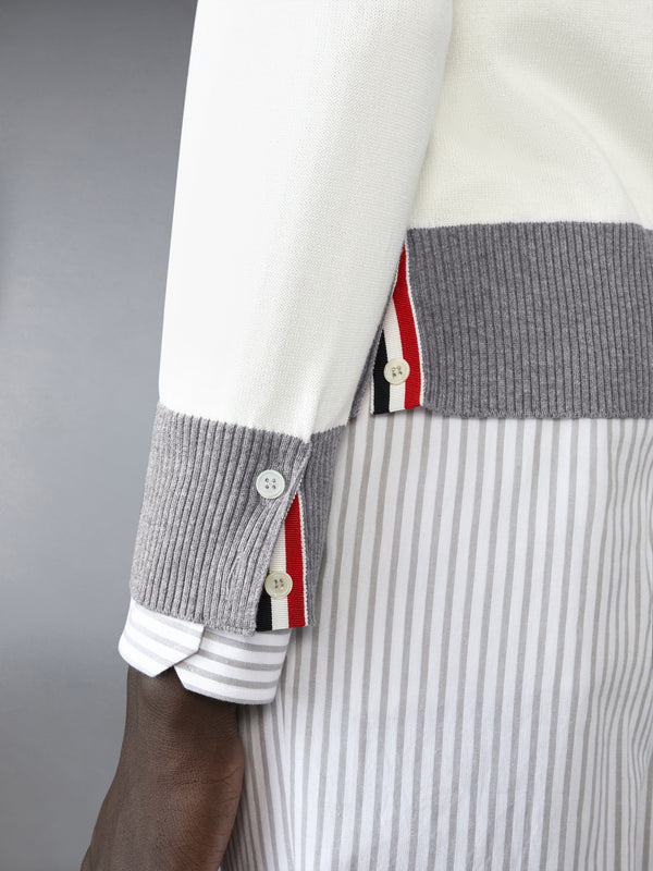 FUNMIX 4-BAR RELAXED FIT V NECK CARDIGAN - image 3