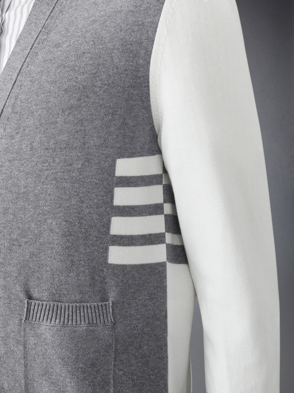 FUNMIX 4-BAR RELAXED FIT V NECK CARDIGAN - image 5