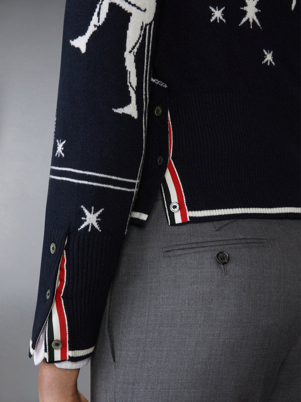 オリンピック コンステレーション クラシック カシミア  Vネック カーディガン - image 4