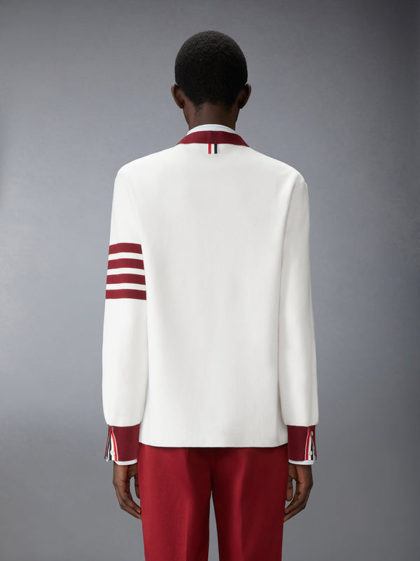 MILANO STITCH 4-BAR V NECK RUGBY FIT CARDIGAN - image 2