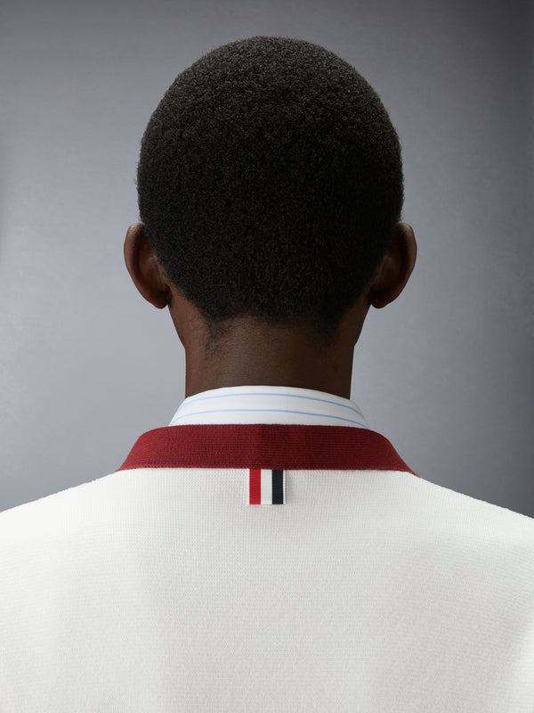 MILANO STITCH 4-BAR V NECK RUGBY FIT CARDIGAN - image 6