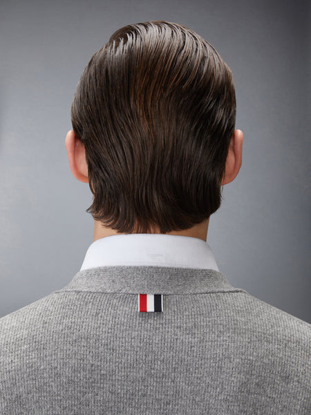 MILANO STITCH MERINO WOOL 4-BAR V NECK CARDIGAN