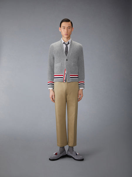RWB STRIPE CASHMERE V NECK CARDIGAN