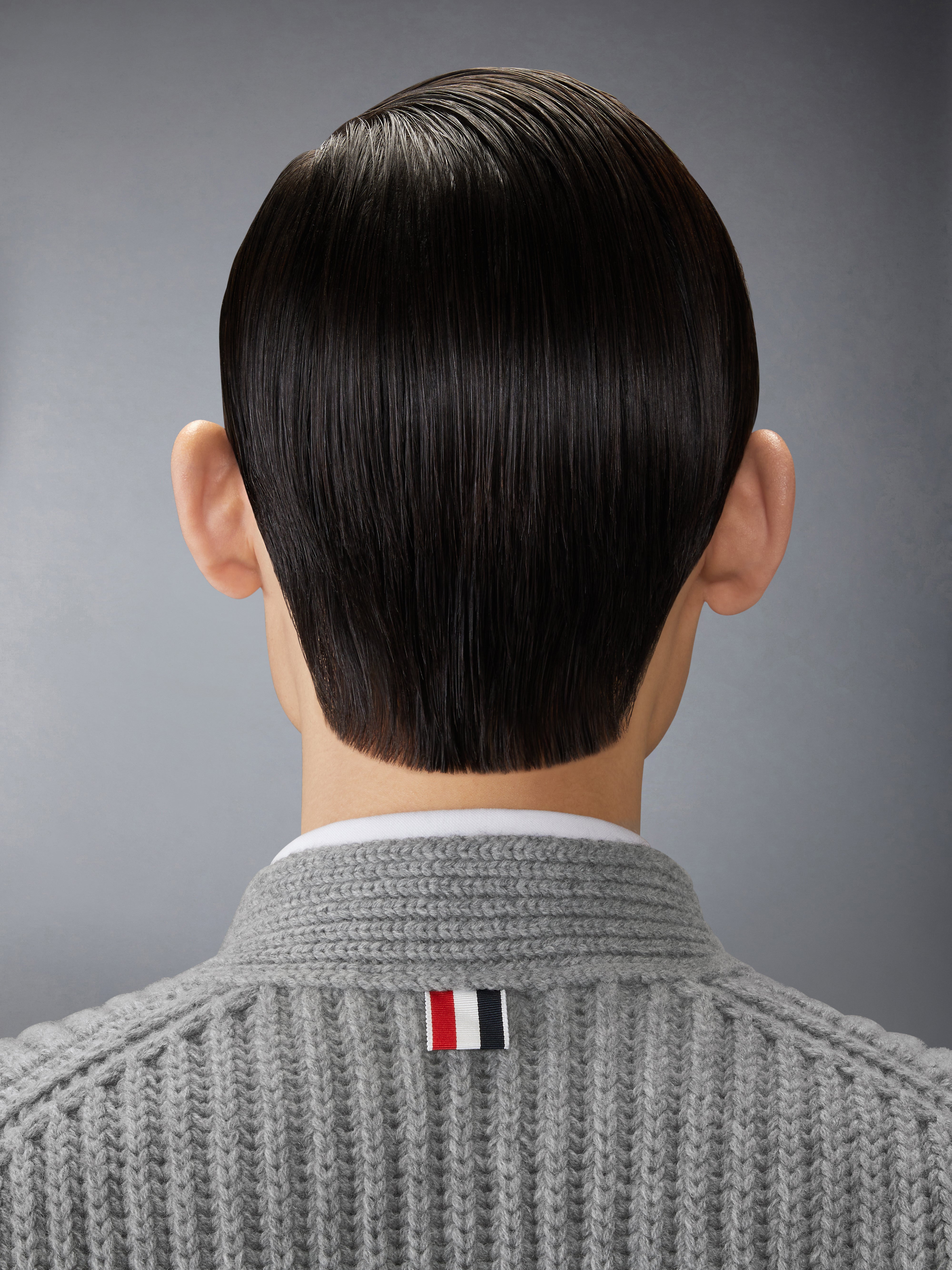 Rwb Stripe Cashmere V Neck Cardigan | Thom Browne