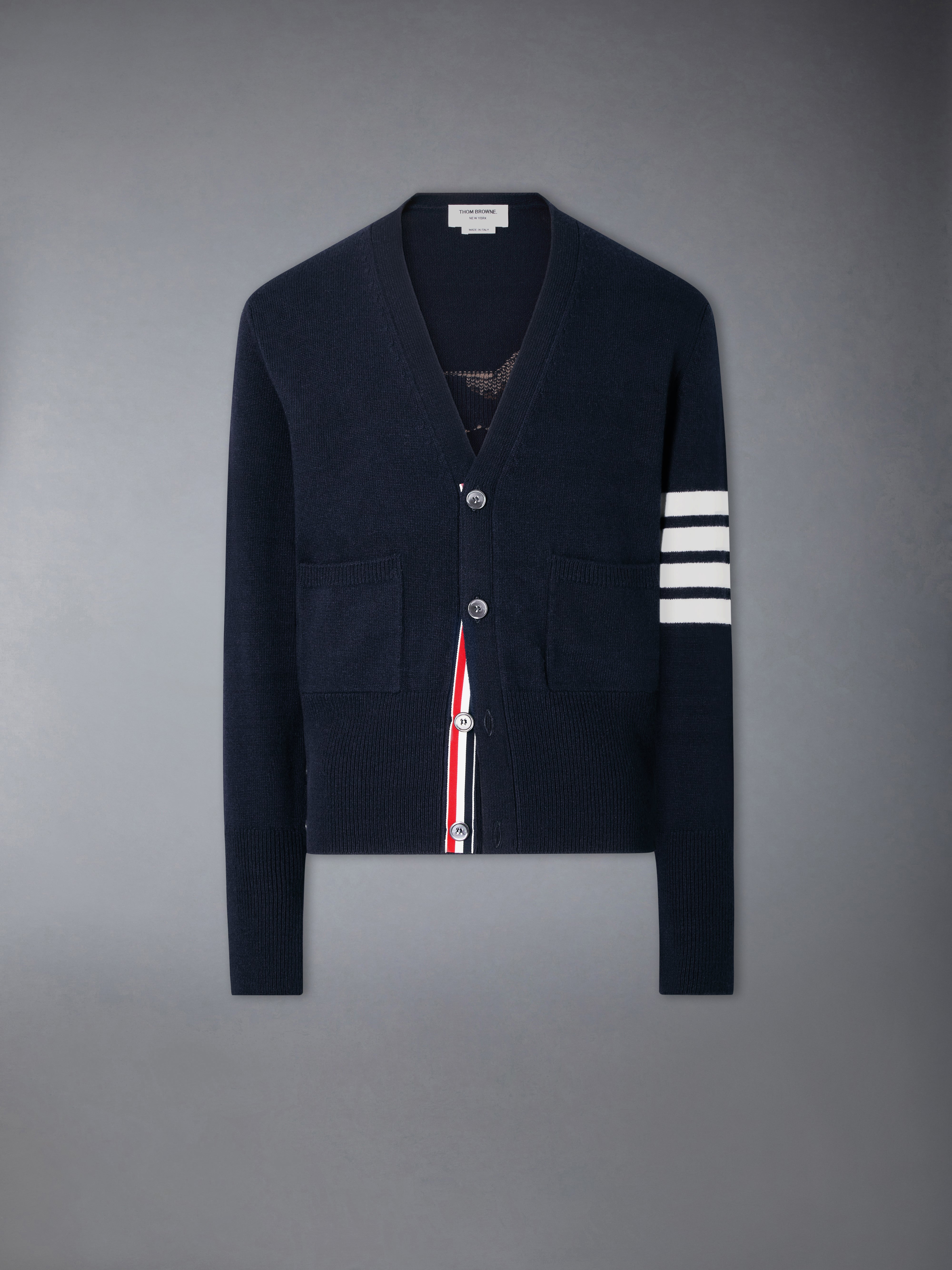 ナットクラッカー メリノウール 4BAR カーディガン | Thom Browne