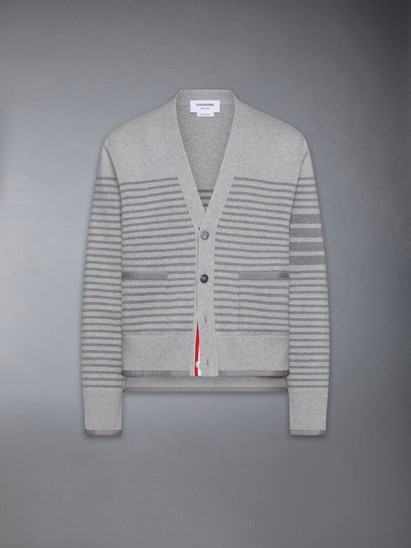 MILANO STITCH STRIPED BOXY FIT CARDIGAN - featured image