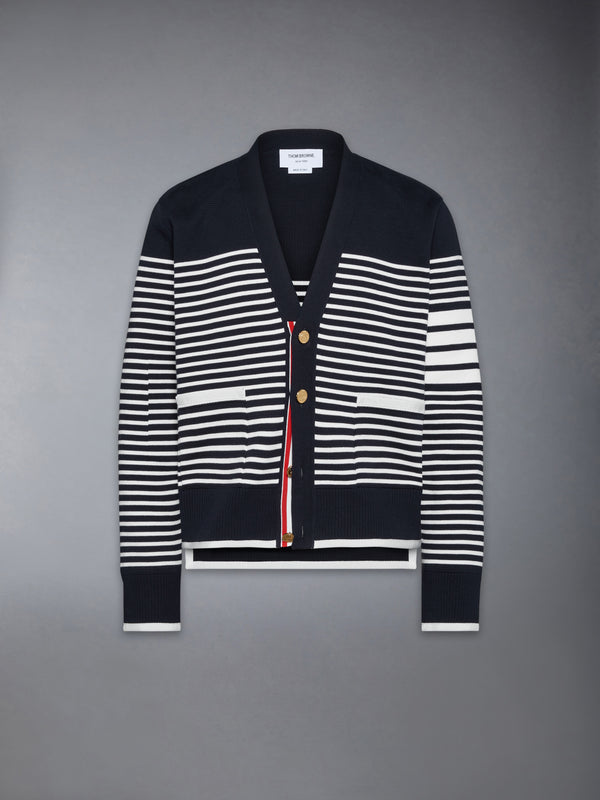 MILANO STITCH STRIPED BOXY FIT CARDIGAN - featured image