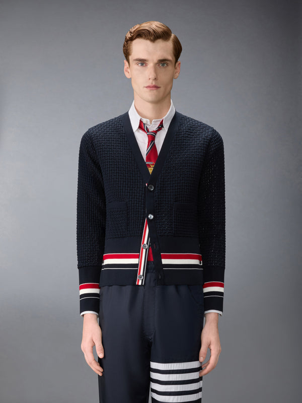 FLOAT RIPPLE STITCH RWB CARDIGAN - image 1