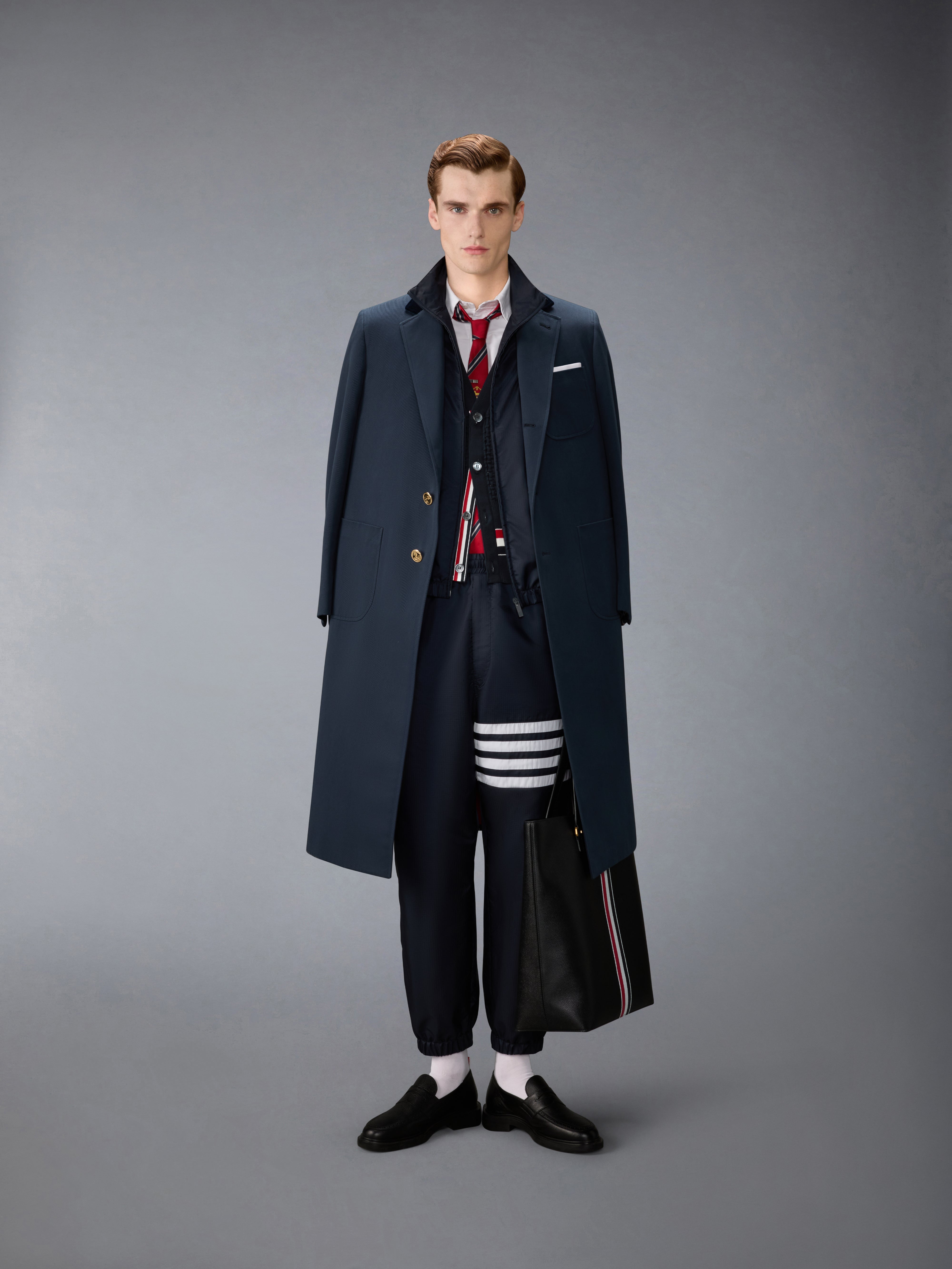 フロート リップル ステッチ RWB カーディガン | Thom Browne