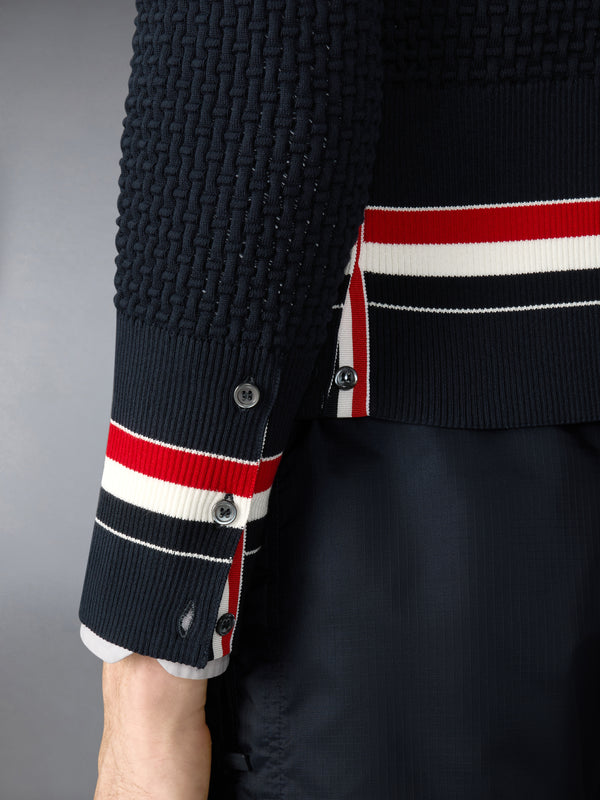 FLOAT RIPPLE STITCH RWB CARDIGAN - image 4