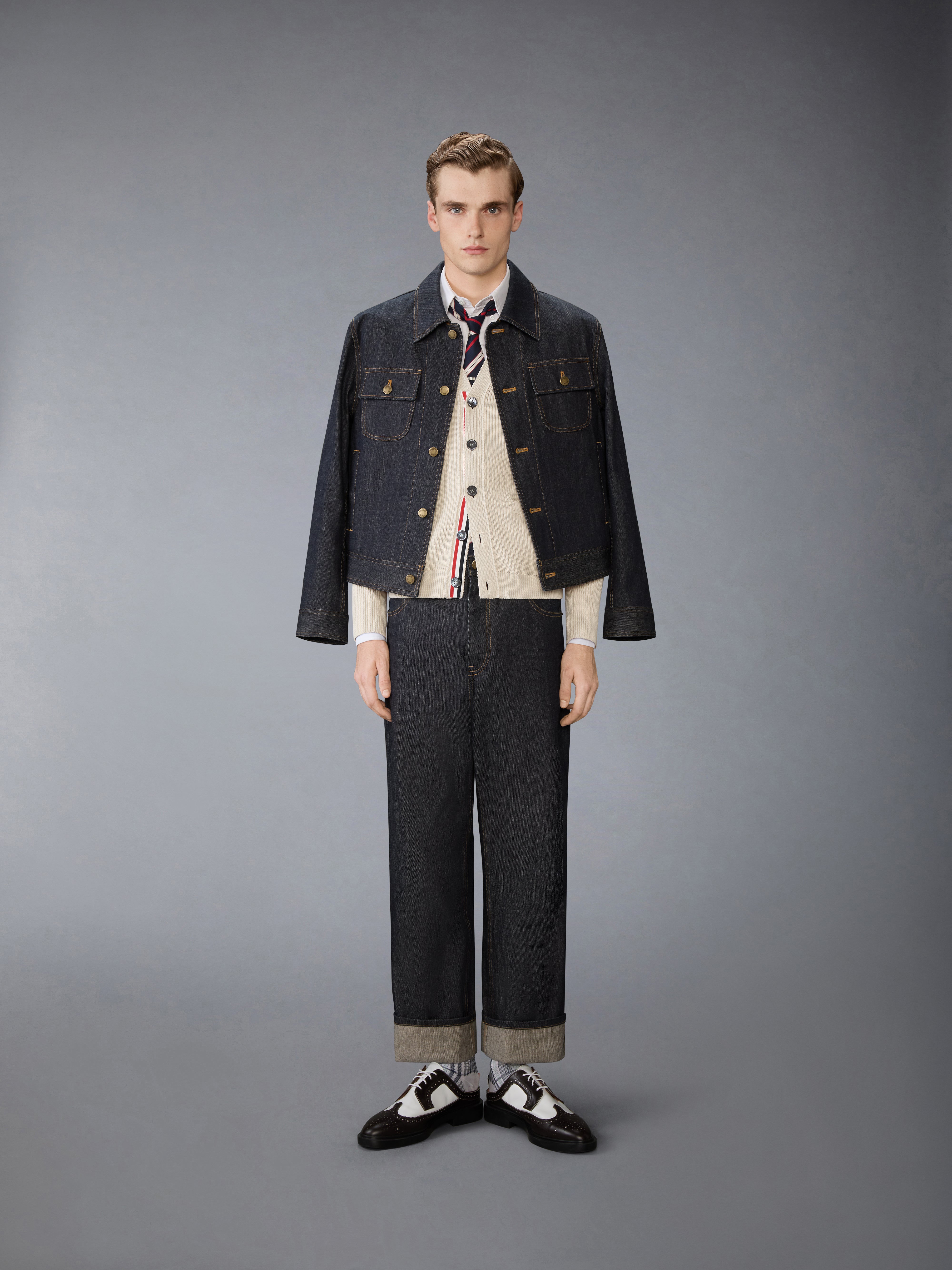 Garment Dyed 4-Bar Cardigan | Thom Browne