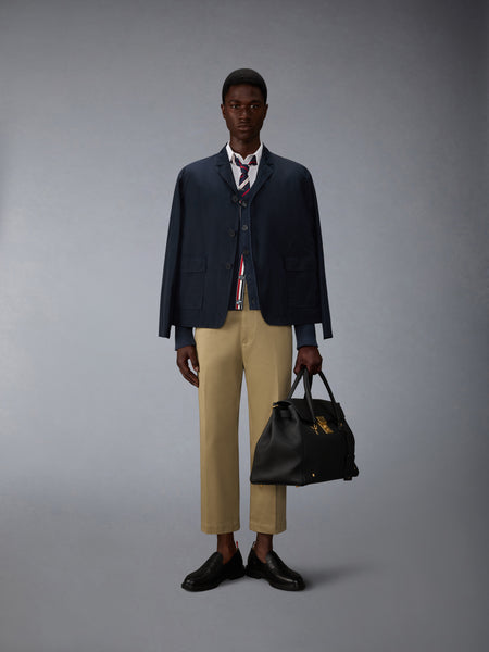 GARMENT DYED 4-BAR CARDIGAN NAVY