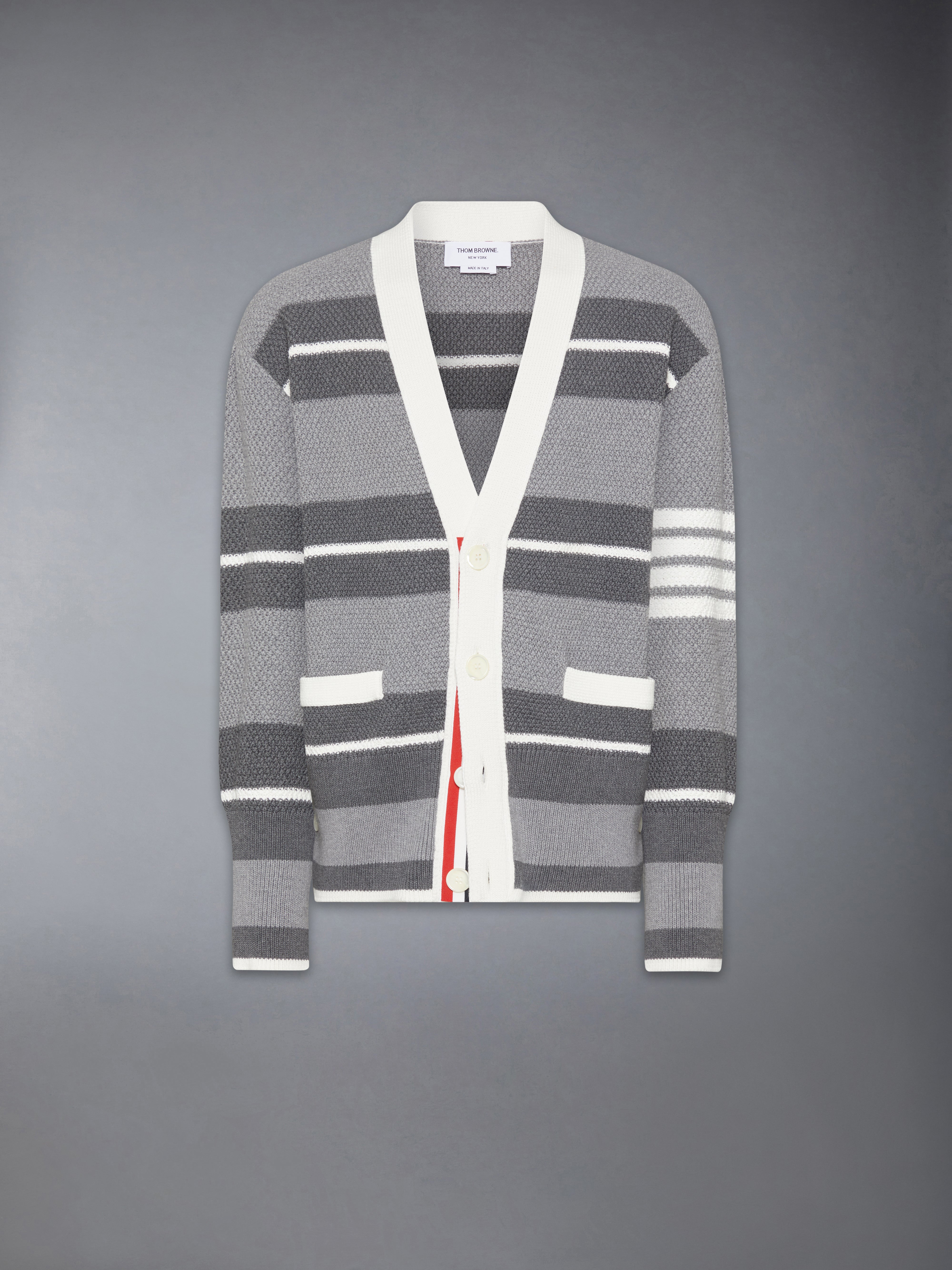 シードステッチ 4-BAR カーディガン | Thom Browne