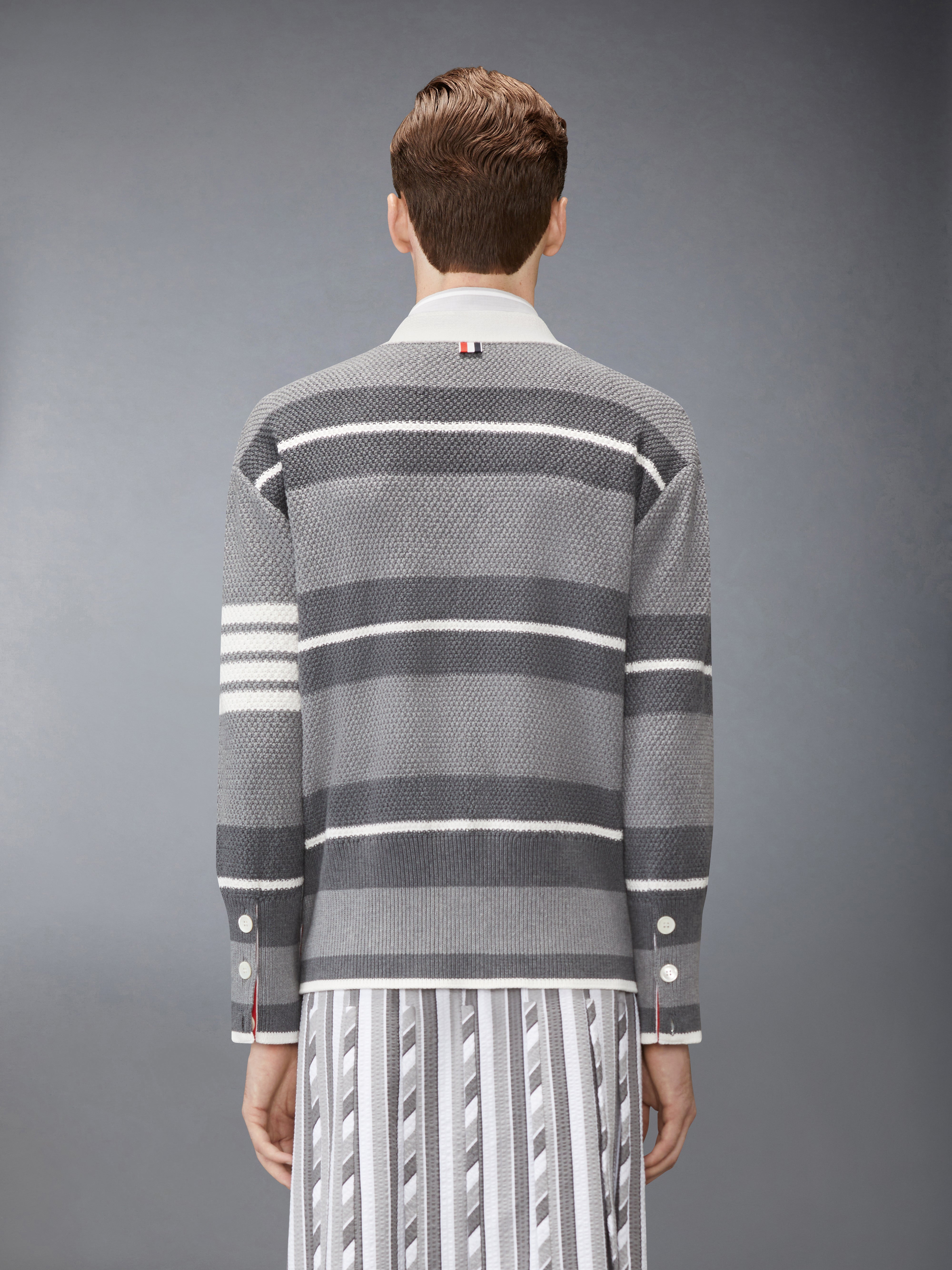 シードステッチ 4-BAR カーディガン | Thom Browne