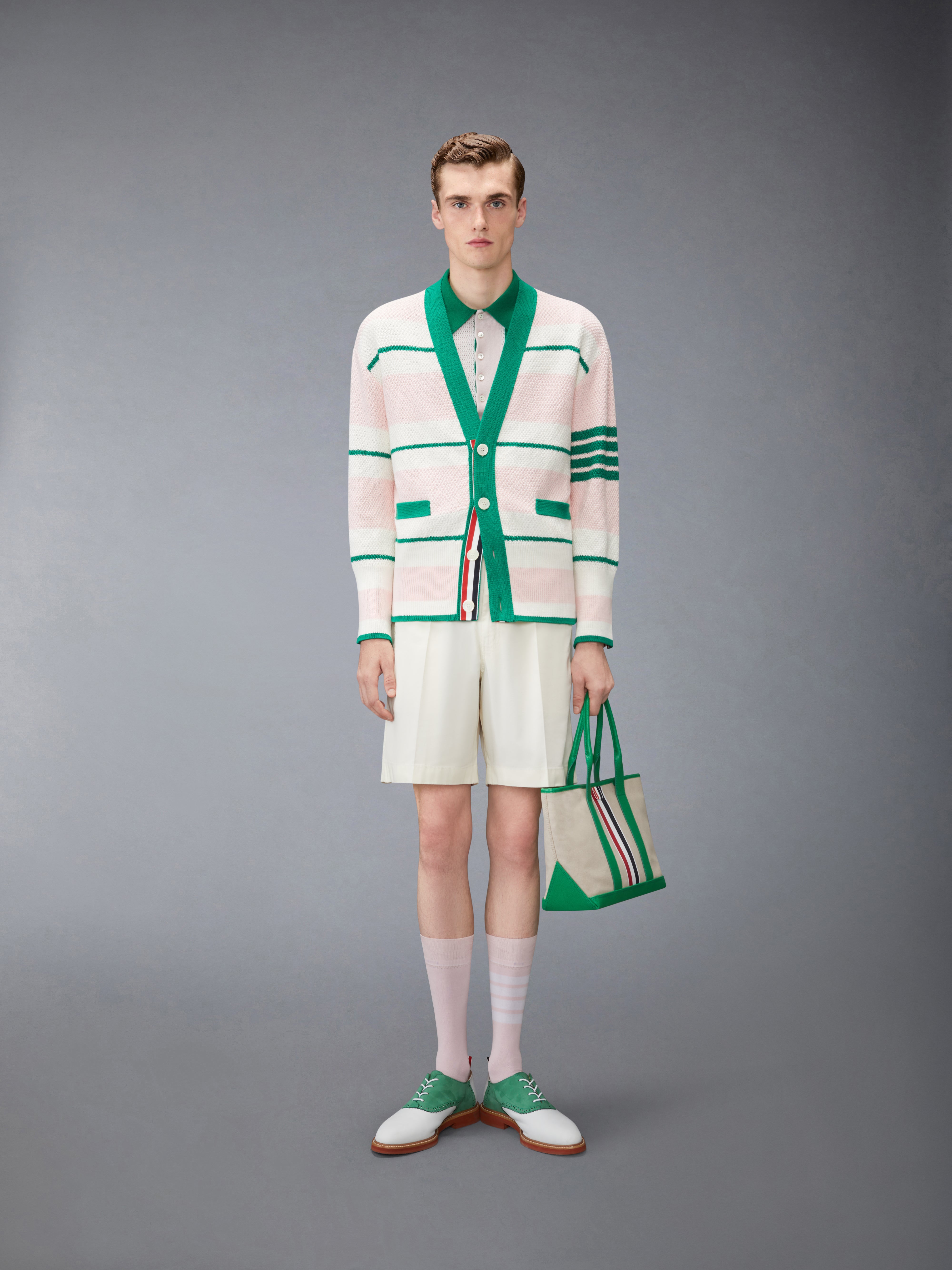 シードステッチ 4-BAR カーディガン | Thom Browne