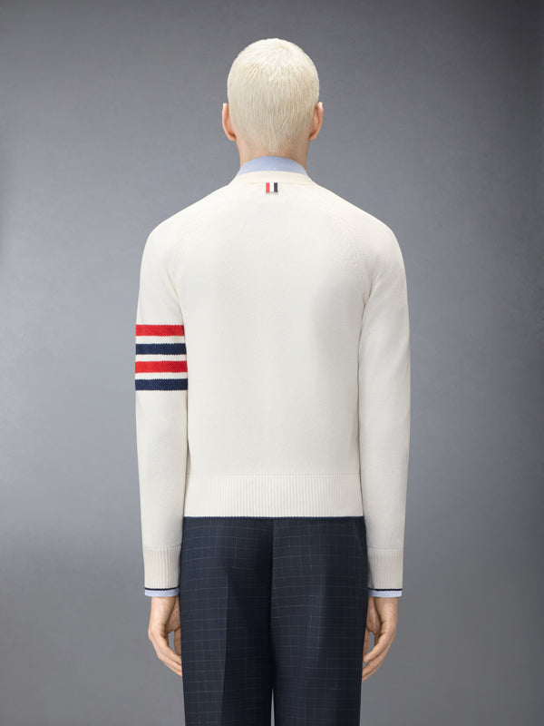 LINEN COTTON 4-BAR RELAXED FIT CARDIGAN - image 2
