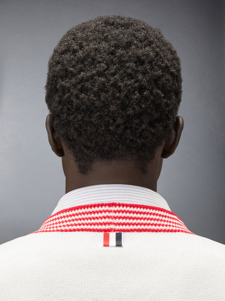 RWB ARMBAND LOBSTER JERSEY CARDIGAN 白