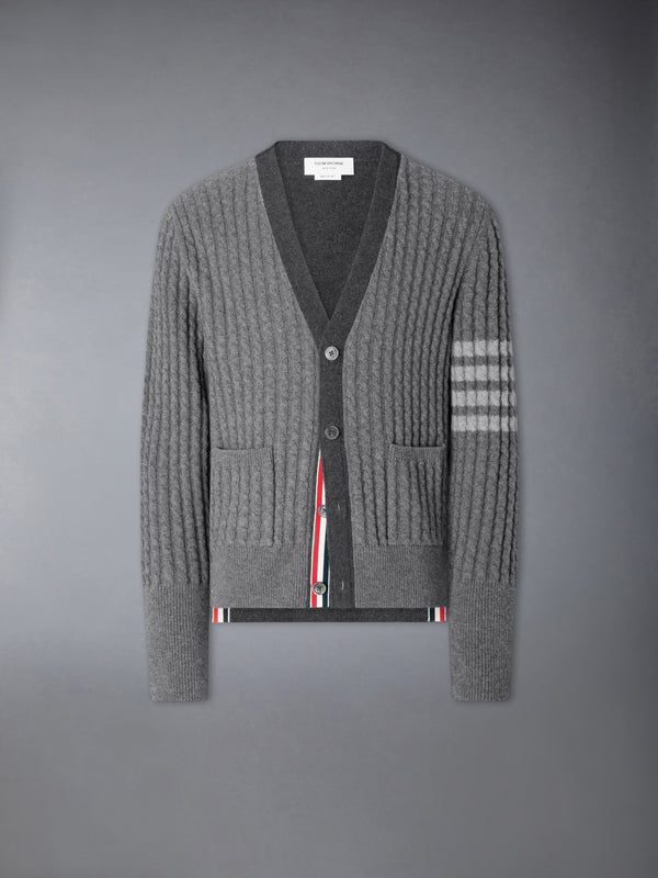 BABY CABLE STITCH 4-BAR CARDIGAN - featured image