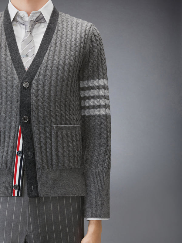 BABY CABLE STITCH 4-BAR CARDIGAN - image 5