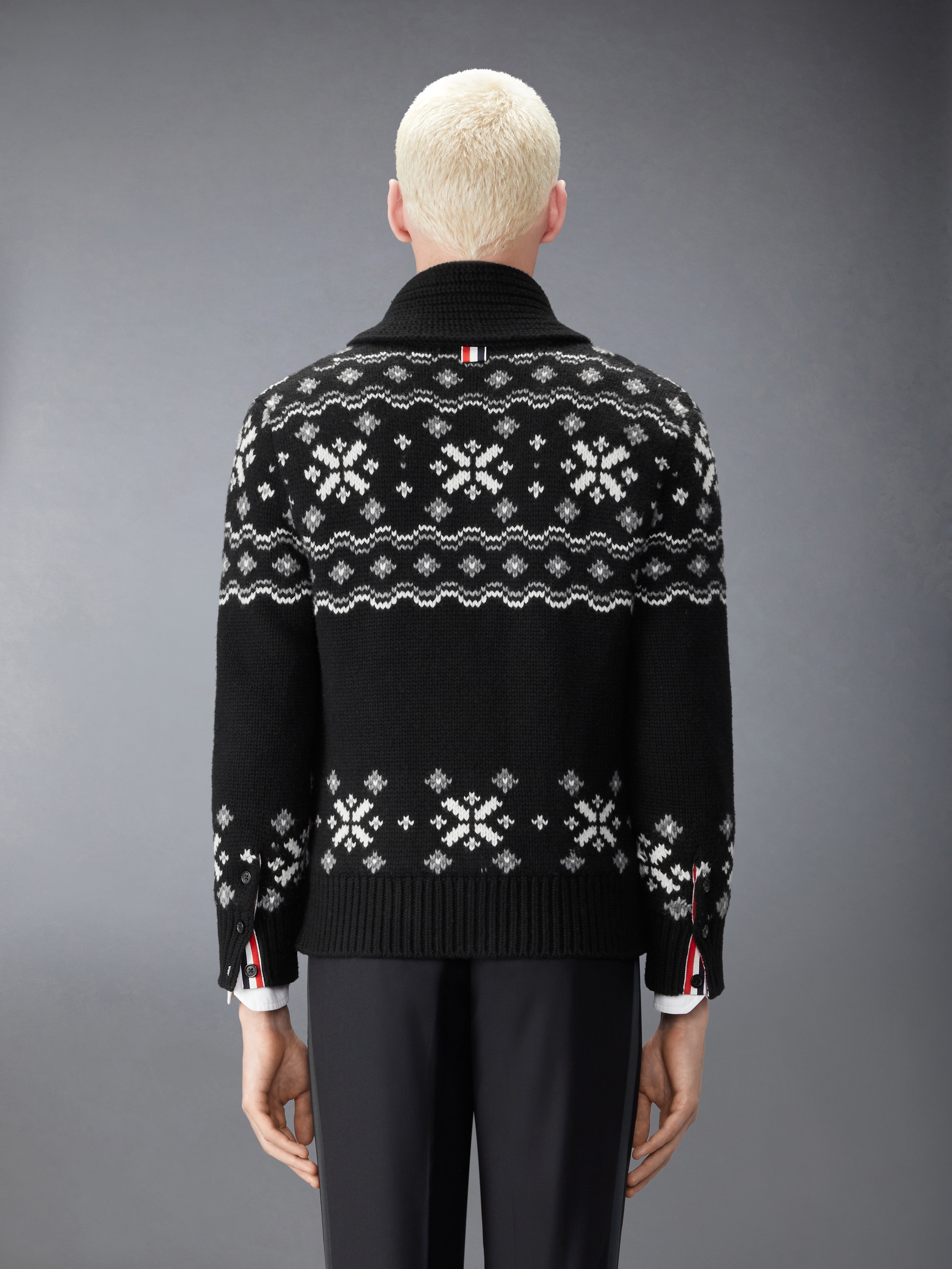 アイスランド フェアアイル カシミヤ カーディガン | Thom Browne
