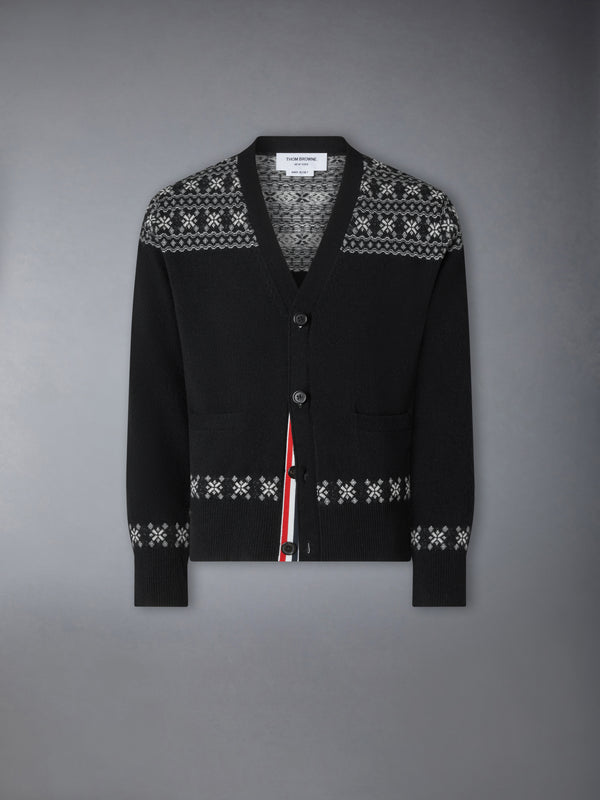 FAIR ISLE JACUARD CASHMERE CARDIGAN - featured image