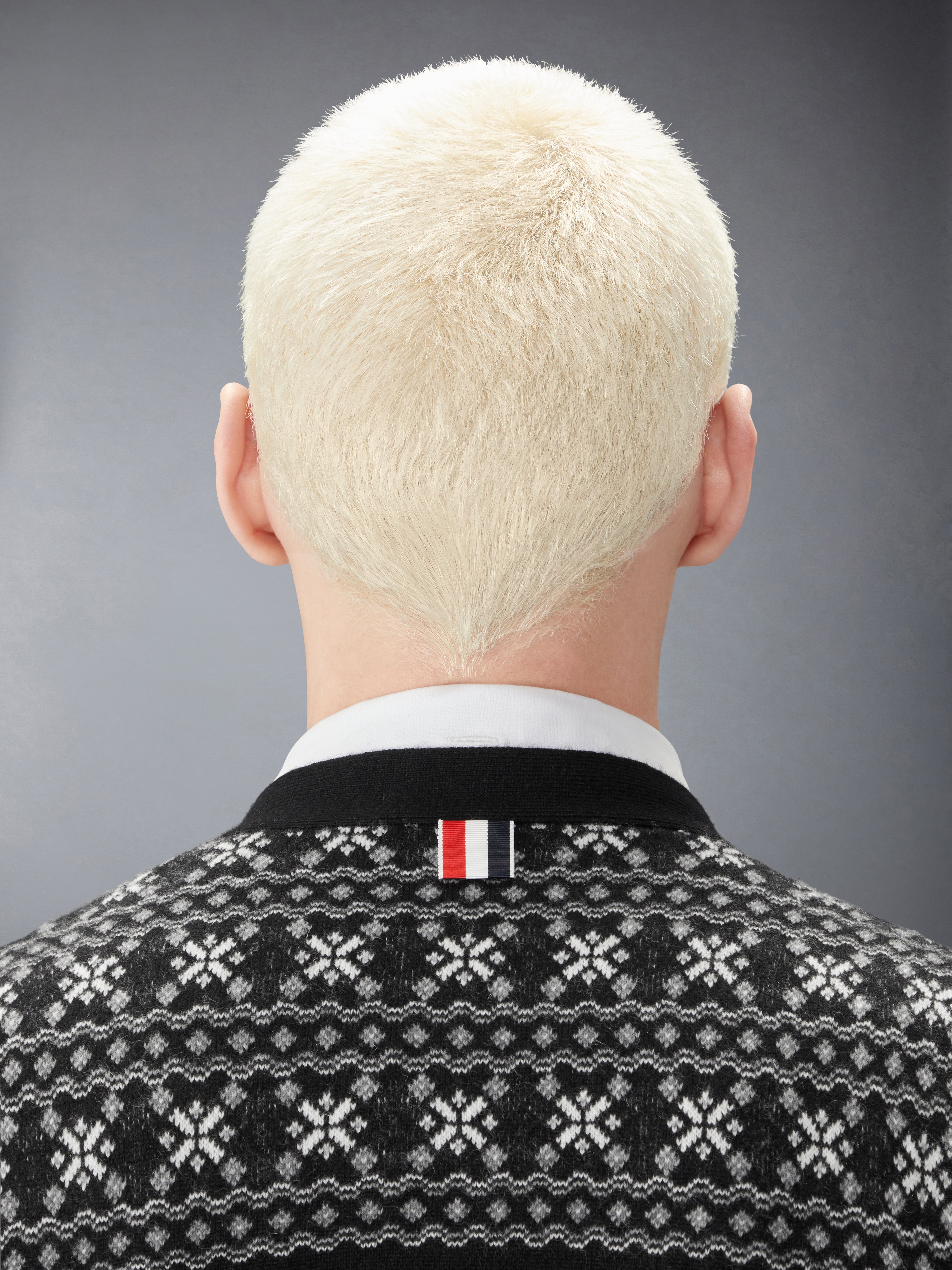 フェアアイル ジャカード カシミヤ カーディガン | Thom Browne
