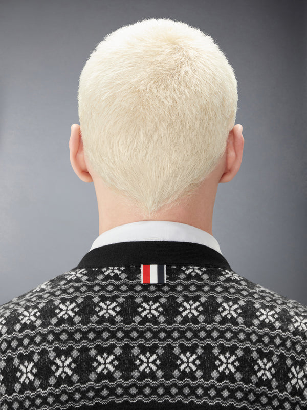 FAIR ISLE JACUARD CASHMERE CARDIGAN - image 4