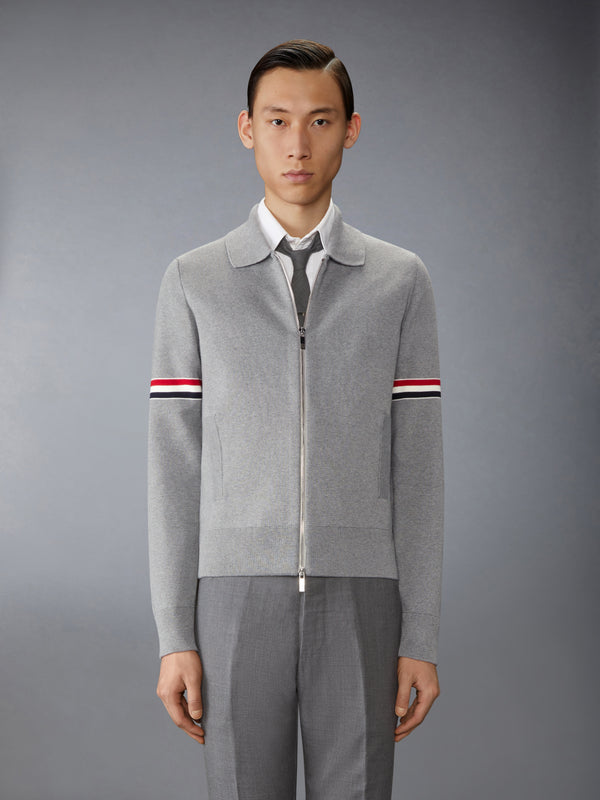 COTTON MILANO STITCH ARMBAND BOMBER JACKET - image 1