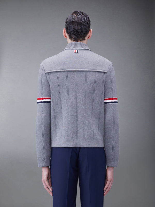 DOUBLE FACE COTTON CASHMERE SHAWL COLLAR JACKET
