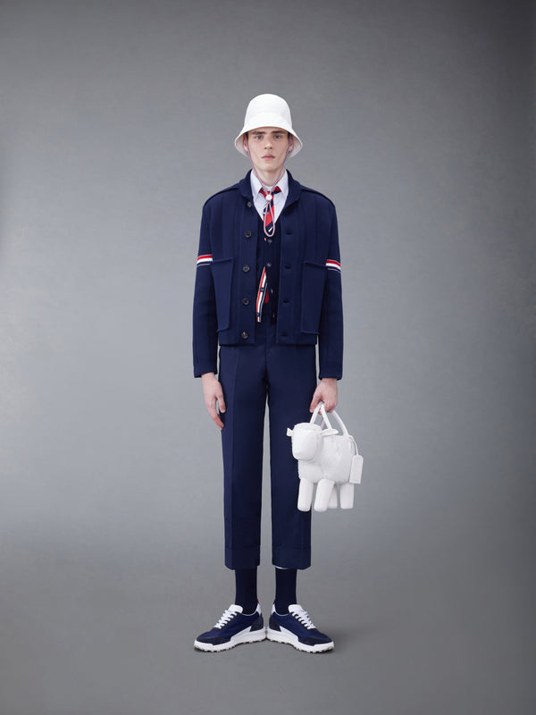 DOUBLE FACE COTTON CASHMERE SHAWL COLLAR JACKET - image 3