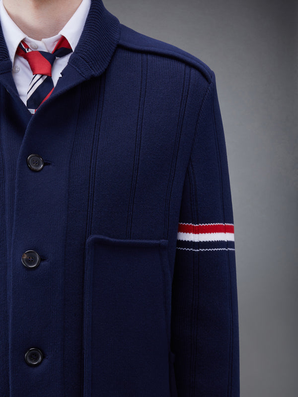 DOUBLE FACE COTTON CASHMERE SHAWL COLLAR JACKET - image 5