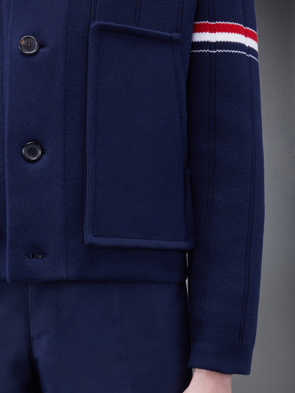 DOUBLE FACE COTTON CASHMERE SHAWL COLLAR JACKET - image 6