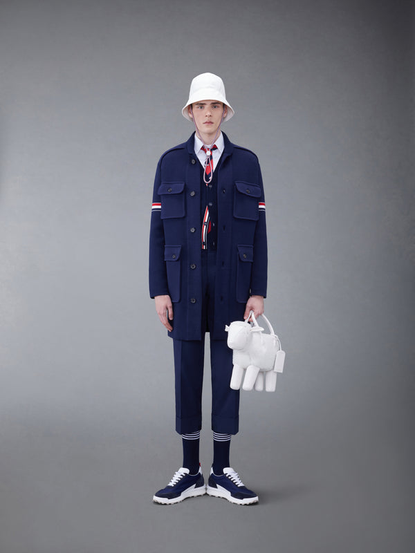 COTTON CASHMERE SHAWL COLLAR ARMBAND COAT - image 3