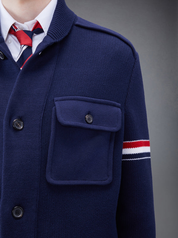 COTTON CASHMERE SHAWL COLLAR ARMBAND COAT - image 5