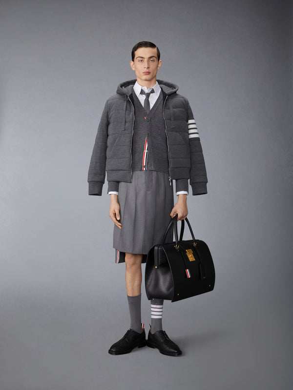 MERINO WOOL JERSEY STITCH PADDED 4-BAR ZIP UP HOODIE - image 3