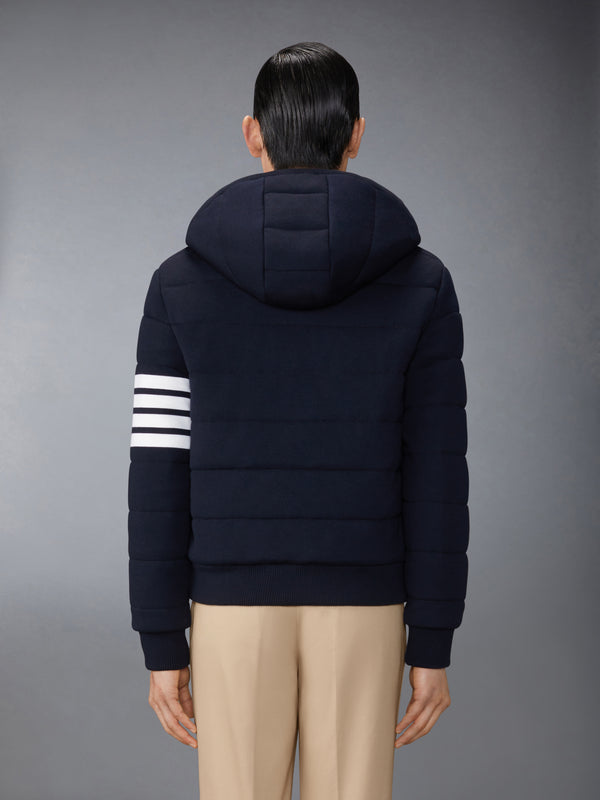 MERINO WOOL JERSEY STITCH PADDED 4-BAR ZIP UP HOODIE - image 3