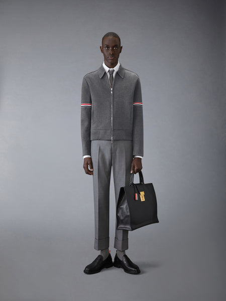 COTTON LOOPBACK JACKET MED GREY